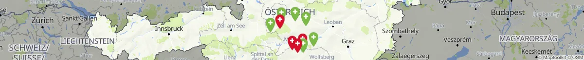 Kartenansicht für Apotheken-Notdienste in der Nähe von Ranten (Murau, Steiermark)